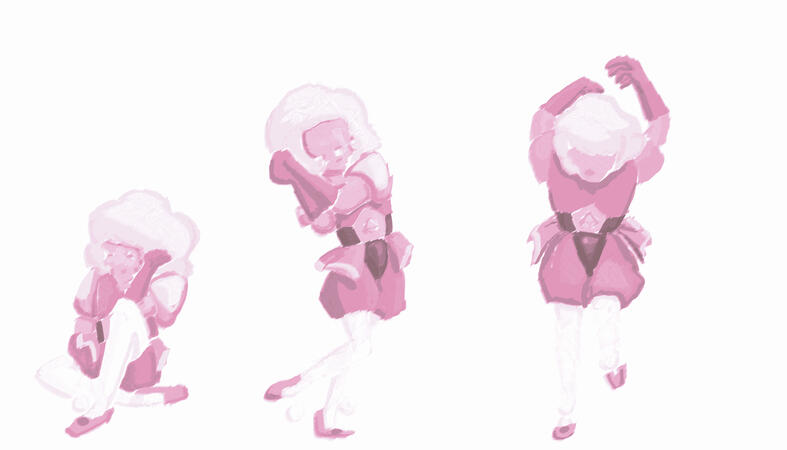 Studies of Pink Diamond from Steven Universe